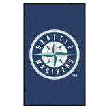 Seattle Mariners 3X5 High-Traffic Mat with Durable Rubber Backing