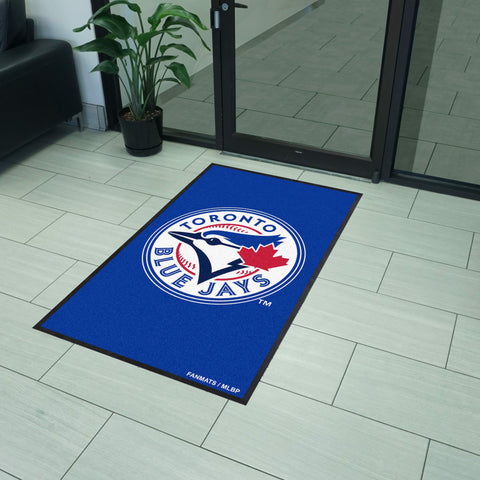 Toronto Blue Jays 3X5 High-Traffic Mat with Durable Rubber Backing