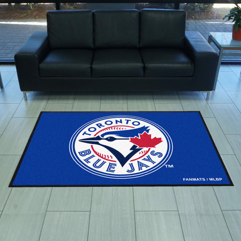 Toronto Blue Jays 4X6 High-Traffic Mat with Durable Rubber Backing