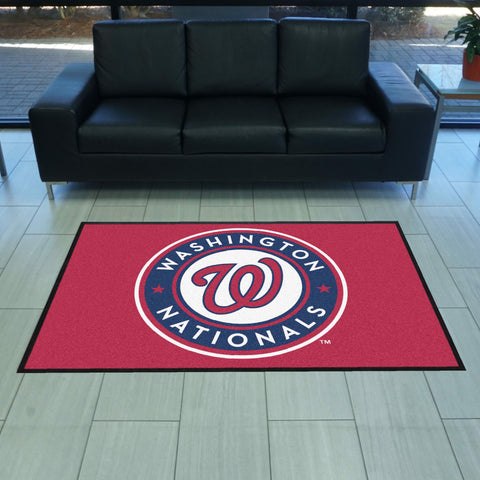 Washington Nationals 4X6 High-Traffic Mat with Durable Rubber Backing