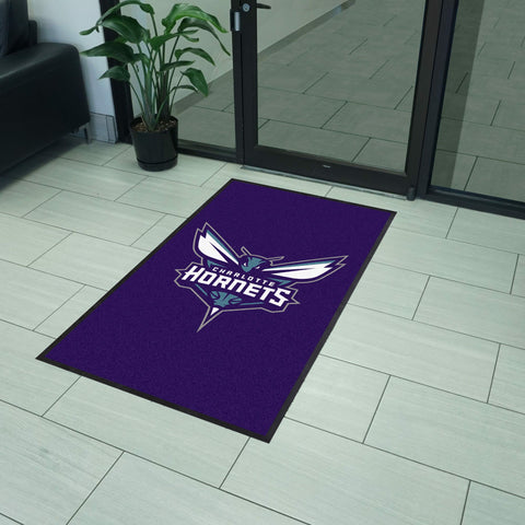 Charlotte Hornets 3X5 High-Traffic Mat with Rubber Backing