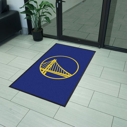 Golden State Warriors 3X5 High-Traffic Mat with Rubber Backing