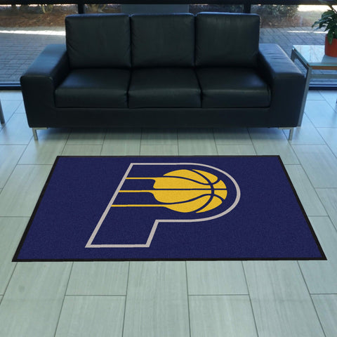 Indiana Pacers 4X6 High-Traffic Mat with Durable Rubber Backing