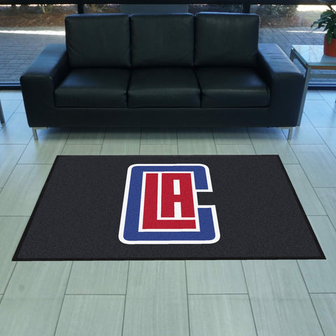 Los Angeles Clippers 4X6 High-Traffic Mat with Durable Rubber Backing