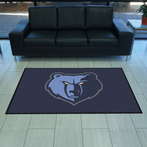 Memphis Grizzlies 4X6 High-Traffic Mat with Rubber Backing