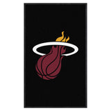 Miami Heat 3X5 High-Traffic Mat with Rubber Backing