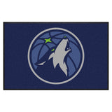 Minnesota Timberwolves 4X6 High-Traffic Mat with Durable Rubber Backing