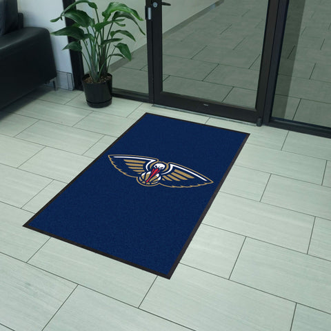 New Orleans Pelicans 3X5 High-Traffic Mat with Rubber Backing