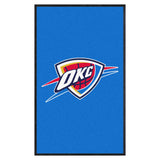 Oklahoma City Thunder 3X5 High-Traffic Mat with Durable Rubber Backing