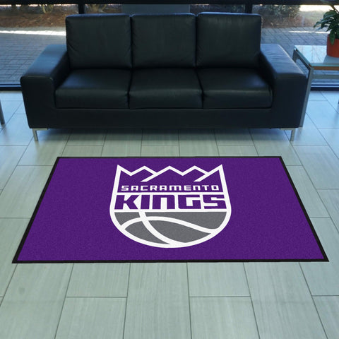 Sacramento Kings 4X6 High-Traffic Mat with Rubber Backing
