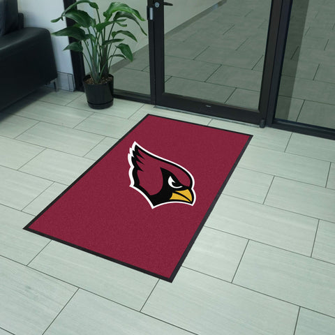 Arizona Cardinals 3X5 High-Traffic Mat with Durable Rubber Backing
