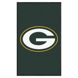 Green Bay Packers 3X5 High-Traffic Mat with Durable Rubber Backing