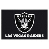 Las Vegas Raiders 4X6 High-Traffic Mat with Durable Rubber Backing