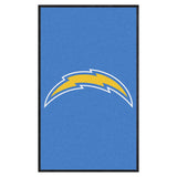 Los Angeles Chargers 3X5 High-Traffic Mat with Durable Rubber Backing