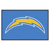 Los Angeles Chargers 4X6 High-Traffic Mat with Durable Rubber Backing
