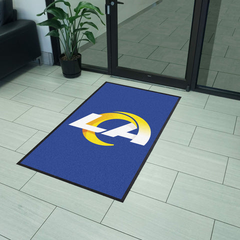Los Angeles Rams 3X5 High-Traffic Mat with Durable Rubber Backing