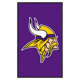 Minnesota Vikings 3X5 High-Traffic Mat with Durable Rubber Backing