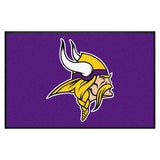 Minnesota Vikings 4X6 High-Traffic Mat with Durable Rubber Backing