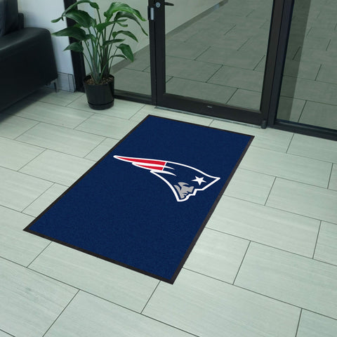 New England Patriots 3X5 High-Traffic Mat with Durable Rubber Backing