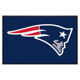 New England Patriots 4X6 High-Traffic Mat with Durable Rubber Backing