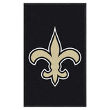 New Orleans Saints 3X5 High-Traffic Mat with Durable Rubber Backing