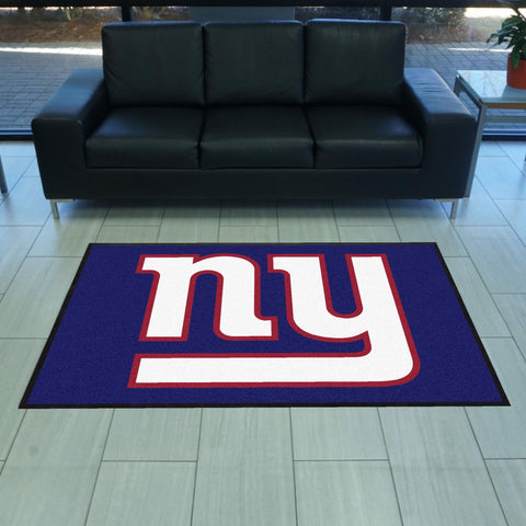 New York Giants 4X6 High-Traffic Mat with Durable Rubber Backing