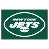 New York Jets 4X6 High-Traffic Mat with Durable Rubber Backing