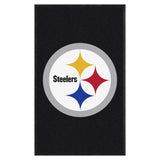 Pittsburgh Steelers 3X5 High-Traffic Mat with Durable Rubber Backing