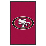 San Francisco 49ers 3X5 High-Traffic Mat with Durable Rubber Backing