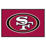 San Francisco 49ers 4X6 High-Traffic Mat with Durable Rubber Backing