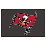 Tampa Bay Buccaneers 4X6 High-Traffic Mat with Durable Rubber Backing