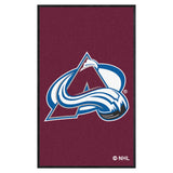 Colorado Avalanche 3X5 High-Traffic Mat with Durable Rubber Backing