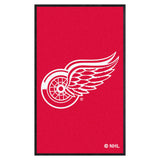 Detroit Red Wings 3X5 High-Traffic Mat with Durable Rubber Backing