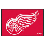 Detroit Red Wings 4X6 High-Traffic Mat with Durable Rubber Backing