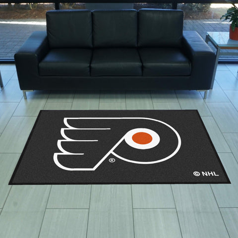 Philadelphia Flyers 4X6 High-Traffic Mat with Durable Rubber Backing