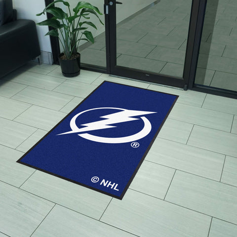 Tampa Bay Lightning 3X5 High-Traffic Mat with Rubber Backing