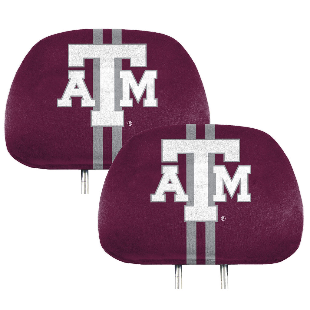 Texas A&M Aggies Printed Head Rest Cover Set - 2 Pieces