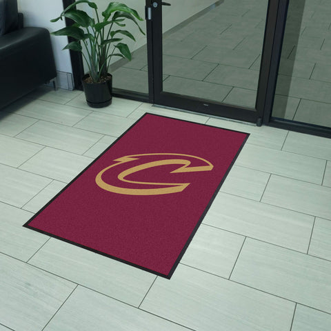 Cleveland Cavaliers 3X5 High-Traffic Mat with Rubber Backing - Portrait Orientation