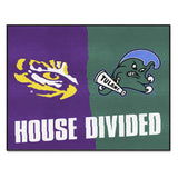 House Divided - LSU / Tulane Mat 33.75"x42.5"