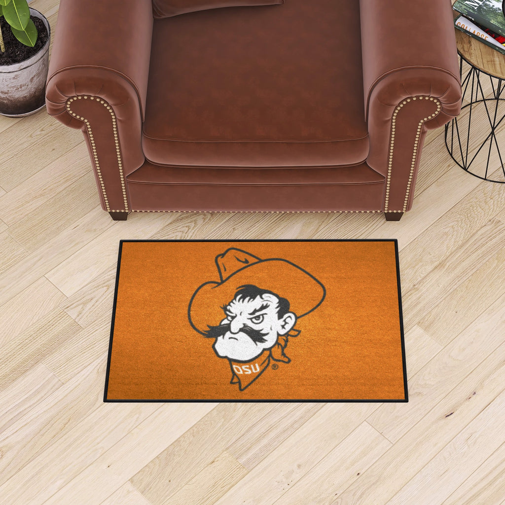 Oklahoma State Starter Mat NCAA Accent Rug - 19" x 30"