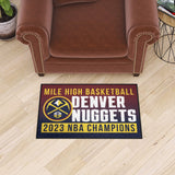 Denver Nuggets 2023 NBA Finals Champions Starter Mat Accent Rug - 19in. x 30in.
