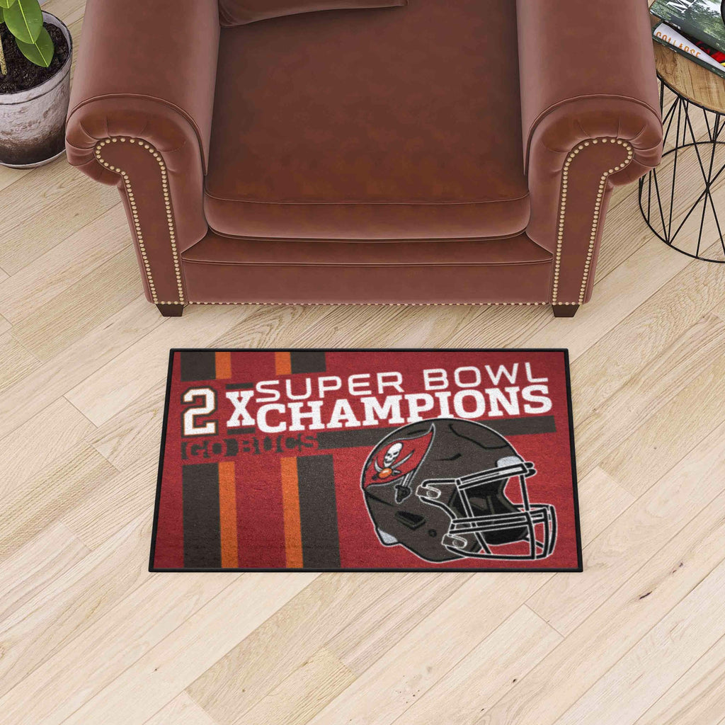Tampa Bay Buccaneers Dynasty Starter Mat Accent Rug - 19in. x 30in.