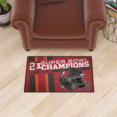 Tampa Bay Buccaneers Dynasty Starter Mat Accent Rug - 19in. x 30in.
