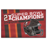 Tampa Bay Buccaneers 2X Champions Ulti-Mat Rug - 5ft. x 8ft.