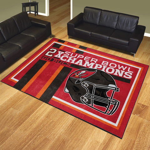 Tampa Bay Buccaneers Dynasty 8ft. x 10ft. Plush Area Rug