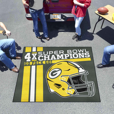 Green Bay Packers Dynasty Tailgater Rug - 5ft. x 6ft.