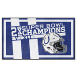 Indianapolis Colts Dynasty 3ft. x 5ft. Plush Area Rug