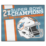 Miami Dolphins Dynasty Tailgater Rug - 5ft. x 6ft.