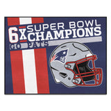 New England Patriots Dynasty Starter Mat Accent Rug - 19in. x 30in.