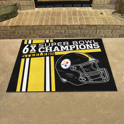 Pittsburgh Steelers All-Star Rug - 34 in. x 42.5 in. Plush Area Rug